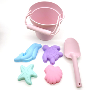 Seau en silicone pour la plage, jouets de sable pour tout-petits, ensemble de jeux d'extérieur pour enfants - Product Image 3