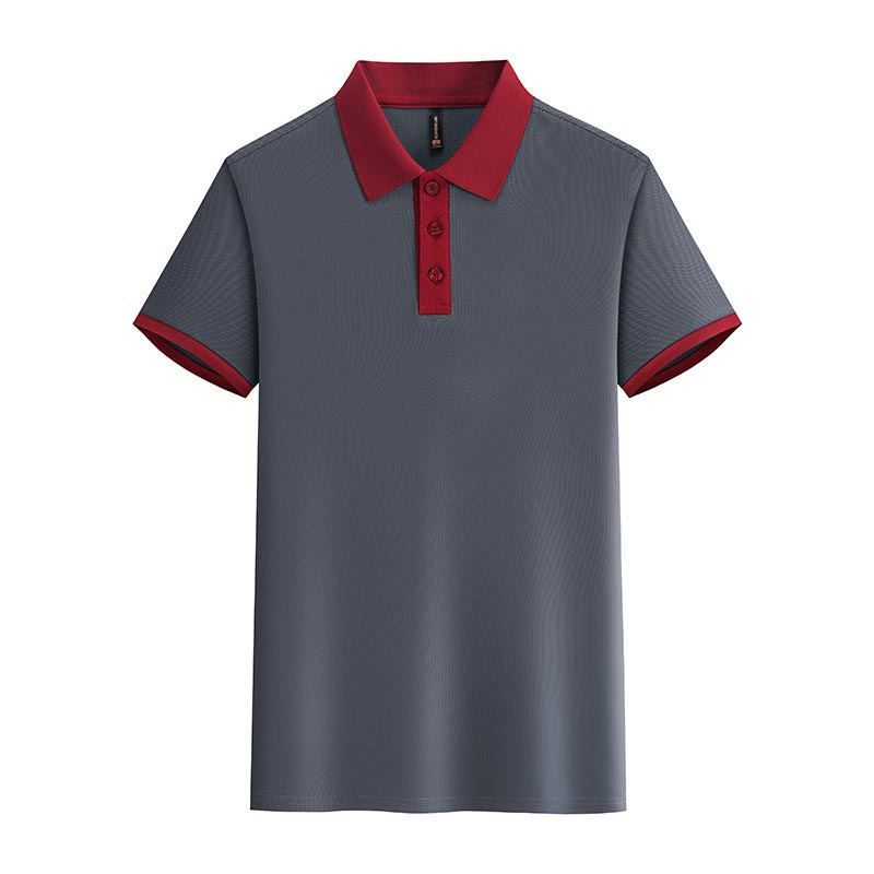 Iron-gray drinking party red collar
