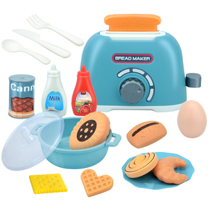 Pretend Play <strong>Toaster</strong> <strong>Toys</strong> Plastic Home Kitchen Appliances <strong>Toy</strong> Set for Kids Children with Accessories - Product Image 1