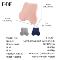Coussin de siège ergonomique de haute qualité en mousse à mémoire de forme à particules, technique de couture avancée, pour le soutien lombaire et le soulagement de la douleur au dos, idéal pour le bureau