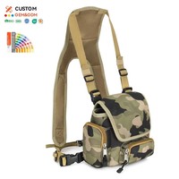 Harnais tactique pour jumelles, sac de poitrine respirant en maille pour la chasse, l'observation des oiseaux et les activités de plein air