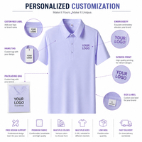 Kaos Polo Pria Lengan Pendek Custom Logo Grosir, Bahan Lembut dan Bernapas, untuk Bisnis Kasual dan Golf