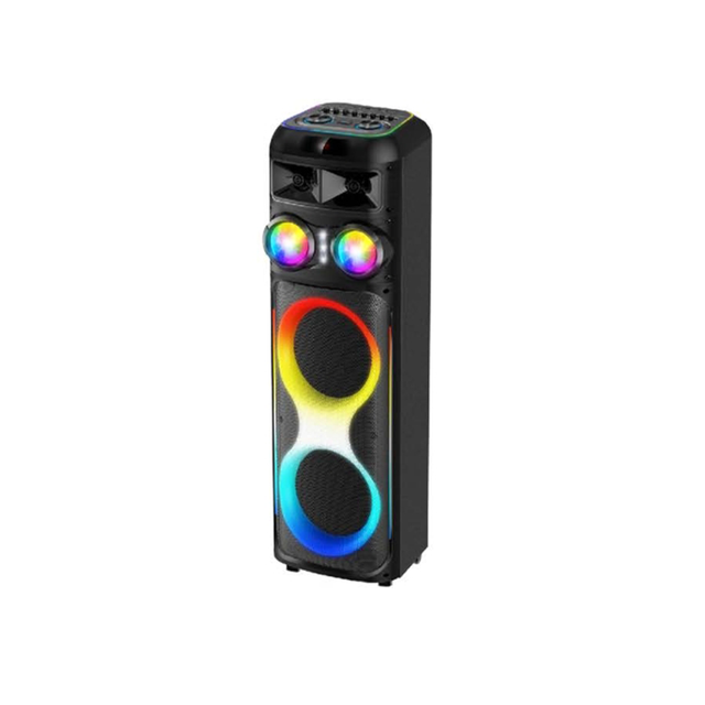 Wireless Bluetooth Speaker, Portable Outdoor Karaoke Speaker, Dual Speaker, 6-inch Dazzling Light