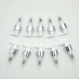 ปั๊มโลชันอลูมิเนียมสีเงินขนาด<span class=keywords><strong>28</strong></span> /410 24/410สำหรับแชมพู - Product Image 2