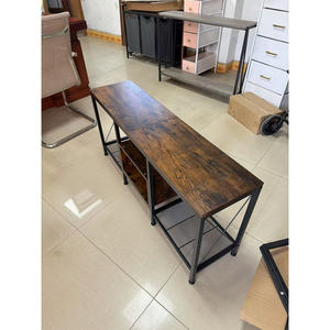 TV Stand for TVs up to Entertainment Center with Open Storage ShelvesTV Media Console Table with <strong>Soundbar</strong> <strong>Shelf</strong> - Product Image 3