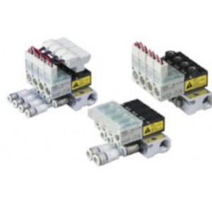 Vanne solénoïde M3PA, collecteur 5 voies, raccordement direct, câblage individuel, usage industriel, fluide aqueux, action électrique - Product Image 3