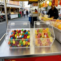 Boîte de rangement multifonctionnelle en acrylique de style européen pour bonbons et aliments, distributeur de confiseries
