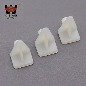 Support d'étagère triangulaire en plastique Disiwei 5 mm, blanc, pour meubles, support réglable pour verre - Product Image 2