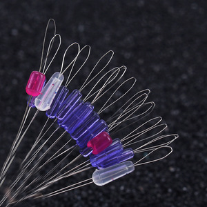 ชุดสายเอ็นตกปลา Aohu Silicone Space Beans สีเขียวม่วงลายคริสตัล ป้องกันการพันกัน - Product Image 1