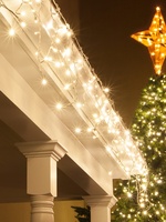 Usine compétitive directe en gros remplaçable extérieur UL CSA 5mm Mini LED Icicle Rideau Lights Holiday Luces Navida