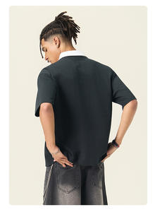 T-shirt Homme Solona Cool 24g Robuste Style Décontracté à Manches Courtes T-shirt Color Block Vente en Gros - Product Image 4