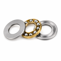 Rodamiento de Bolas de Empuje Plano F12-20, F12-20M 12x20x7mm, Rodamientos de Bolas Axiales Planos de Acero Cromado de Alta Velocidad y Alta Precisión en Miniatura