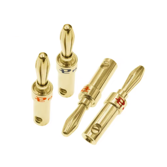 Pure Copper Gold-plated Banana Plug 4mm Solder Free Fever Speaker Amplifier Terminal Speaker Audio Cable