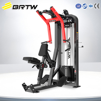 Máquina de remo vertical sentado con carga de pin BRTW para uso comercial, equipo de fitness para entrenamiento de espalda y ejercicios musculares, a la venta