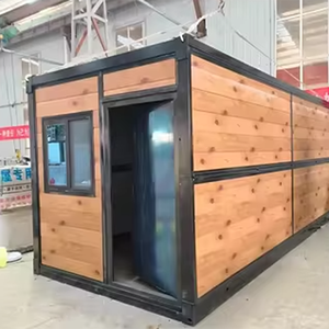 משרד prefab שטוח מיכל חבילה | אבטחה ניידת 20ft-עיצוב חצי מותניים עבור אתר אחסון ושימוש זמני - Product Image 4