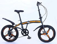 Bicicleta Plegable Portátil de 20 Pulgadas, Nueva y en Oferta, con Velocidades Variables, Doble Freno de Disco, Bicicleta de Montaña para Adultos, Ciclismo al Aire Libre
