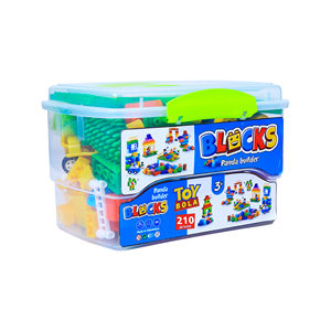 210 Piece Building <b>Blocks</b> Set for Kids Creative Educational Construction Toy Box Packed - Product Image 1
