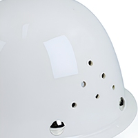 Casque de sécurité ABS à surface brillante, isolé électriquement, suspension 6 points, type moteur : sans moteur, pour opérations d'ingénierie pétrolière et gazière
