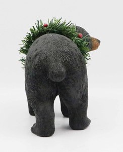 Scultura Vintage di Orso Nero su Roccia in Resina, Statuetta Astratta di Animale, Statua di Orso all'Ingrosso per Decorazione Casa - Product Image 4