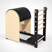 Corrigeur de colonne vertébrale Celux Pilates Ladder Barrel en bois d'érable, durable, portable, résistance réglable, pour studio commercial et bien-être