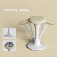 Tabouret d'équilibre ergonomique moderne à hauteur réglable en mousse, idéal pour le travail debout et l'école – Vente directe usine