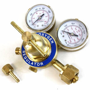 Kit de soudage et de découpe américain, manomètre à oxygène tout en cuivre, vanne de réduction de pression, connecteur d'entrée CGA540, régulateur de pression d'acétylène - Product Image 1