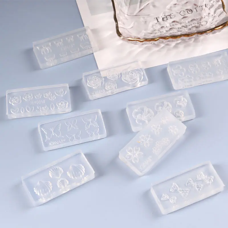 Силиконовый гель TSZS, акриловая 3D форма для ногтей с кристаллами, индивидуальная летняя форма «сделай сам» для украшения ногтей из морских ракушек и бабочек, поставщик