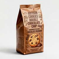 Sacs en mylar pour pâtes, nouilles et biscuits, oreiller écologique à fond plat et gousset, marque personnalisée avec impression