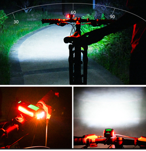 Nuovo faro <span class=keywords><strong>per</strong></span> <span class=keywords><strong>bicicletta</strong></span> <span class=keywords><strong>a</strong></span> <span class=keywords><strong>LED</strong></span> ricaricabile con tavolo con codice e corno - Product Image 4