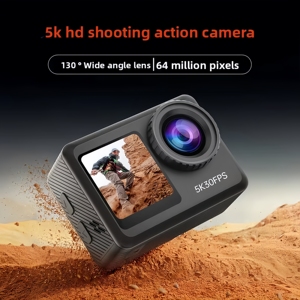 Mini Videocámara <span class=keywords><strong>DBS</strong></span> para Exteriores, 64MP, 4K/5K, Resistente al Agua 30m, Antivibración, Pantalla Dual, Gran Angular de 130°, Tarjeta TF T52M - Product Image 5