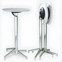 Table de cocktail de style moderne, en aluminium brossé, pliable, pour l'extérieur, table bar, LQ- BT309, à la mode, lq-bt309