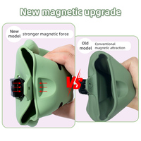 Sac de dressage pour chien en silicone écologique de qualité alimentaire, portable, avec fermeture magnétique et clip de ceinture