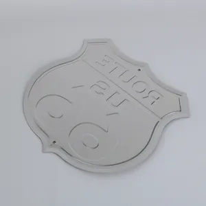 Werbeartikel Hochwertige benutzer definierte voll farbig bedruckte Logo geprägt reflektierende Aluminium Auto Blank Nummern schild