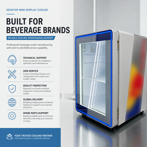 <span class=keywords><strong>Mini</strong></span>-réfrigérateur de comptoir pour boissons énergisantes (<span class=keywords><strong>Red</strong></span> <span class=keywords><strong>Bull</strong></span>, Coca-Cola) – Équipement de réfrigération avec porte vitrée pour bières - Product Image 3