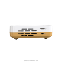 WOWOTO H10S Projecteur vidéo 3D Full HD couleur or 5000 lumens Android 9.0 BT5.0 WiFi 5G de poche