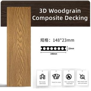 Tarima de Exterior de WPC, Suelo de Madera Compuesta de Plástico, Antideslizante e Impermeable, para Terrazas - Product Image 2