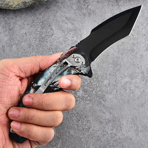 Nouveau couteau en acier inoxydable imprimé en 3D, manche tout en acier, multifonctionnel, pour le camping en plein air, la chasse, la survie, couteau de survie DIY OEM, pointe tombante - Product Image 3