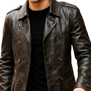 Wholesale Top Premium Quality Genuine Leather <b>Men's</b> Winter Winter Thickened Warm Reversible Business Casual Leather <b>Coat</b> - Product Image 5