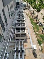 Unité de refroidissement par scroll à onduleur refroidie par air, pompe à chaleur R410A, 130 kW de refroidissement, 140 kW de chauffage, compresseur scroll à onduleur DC, en acier inoxydable