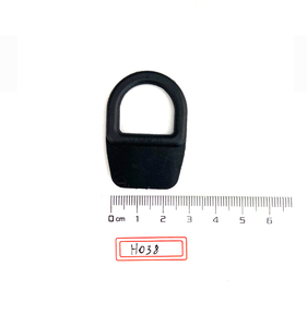 Hebilla clásica de plástico negro en forma de D de 25mm Diseño ovalado y cuadrado de espesor medio para cinturones elegantes - Product Image 6