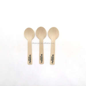 Mini cuchara de madera desechable Biodegradable, 100MM, ecológica, <span class=keywords><strong>para</strong></span> degustación de madera - Product Image 4