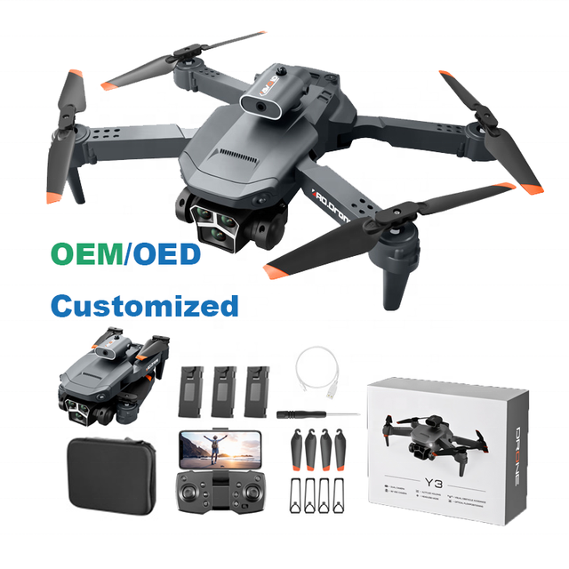 Y3 2.4G WiFi HD Camera Remote Control Quadcopter Drone Obstacle Avoidance Electric Adjustment Optical Flow Plastic Charger