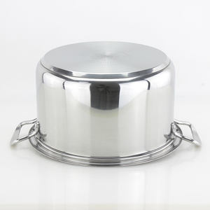 หม้อซุปสเตนเลสแบบเหนี่ยวนำไฟฟ้า หม้อหุงต้มขนาดใหญ่ ชุดเครื่องครัวกระทะคิโนซ หม้อต้ม - Product Image 5