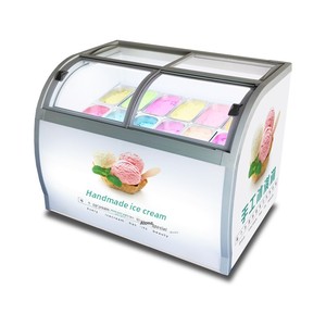<span class=keywords><strong>Vitrine</strong></span> Réfrigérée Commerciale Portable YINZHENG à Refroidissement Direct pour Glaces et Sucettes Glacées avec Porte Coulissante en Verre - Product Image 1