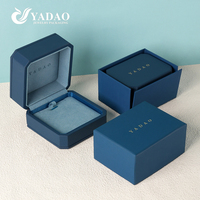Boîte à bijoux octogonale en cuir de luxe YADAO avec boîte extérieure en papier, logo personnalisé pour l'emballage de bagues, colliers, bracelets et boucles d'oreilles