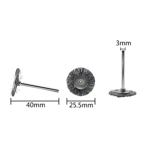 <span class=keywords><strong>Brosse</strong></span> rotative en acier Brosses métalliques pour meuleuse Outil rotatif pour accessoires <span class=keywords><strong>Dremel</strong></span> Mini perceuse polissage - Product Image 3