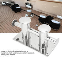 Taquet d'amarrage double croix en acier inoxydable 316 pour quai et applications marines