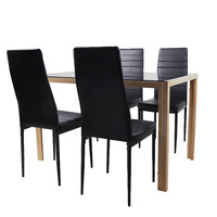 Ensemble de table à manger Juego De Comedor 6 Sillas Comedor De acer Inox De 6 Sill Ensembles de table à manger 6 chaises
