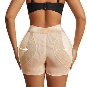 Shorty sculptant rembourré pour <span class=keywords><strong>femme</strong></span>, rehausseur de fesses et de hanches, effet ventre plat, sous-vêtement, corset amincissant - Product Image 2