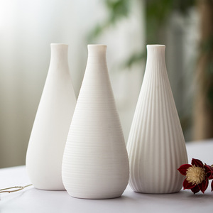 Vase en céramique au design nordique moderne, poterie minimaliste, vases à fleurs séchées pour la maison et l'hôtel, pour la décoration du salon - Product Image 2